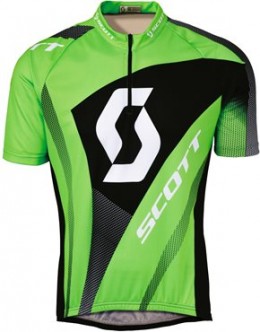 Веломайка SCOTT authentic green cycling jersey (размер M)